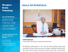 Tablet Screenshot of krbhargava.com